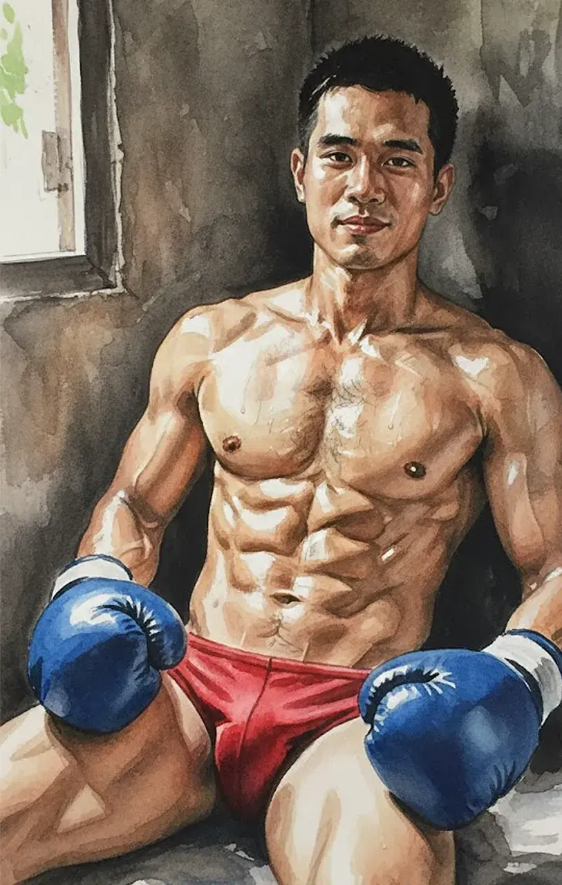 Another man with painting