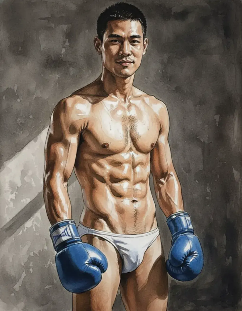 Another man with painting