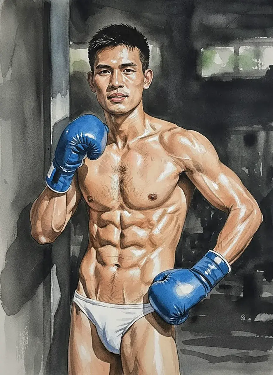 Another man with painting