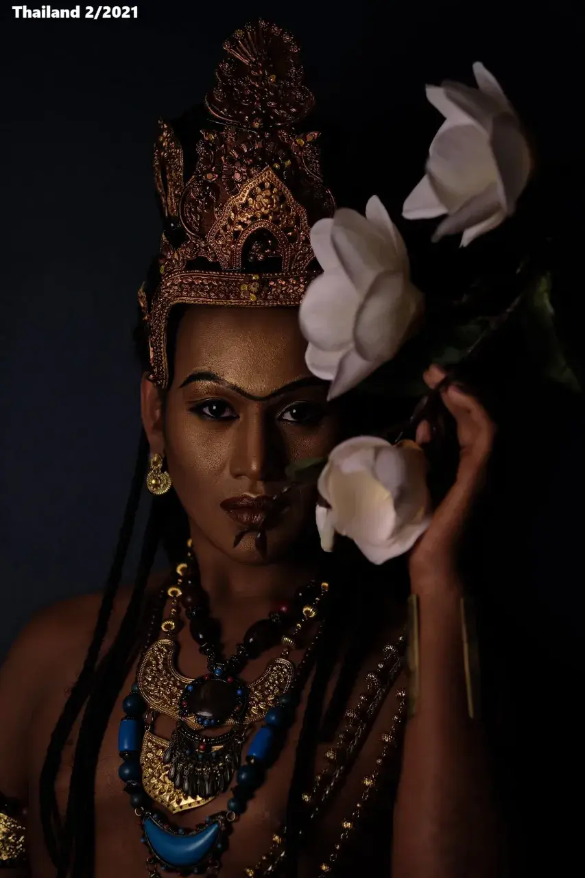 Thai Model in Srivijaya Period Costume 🇹🇭