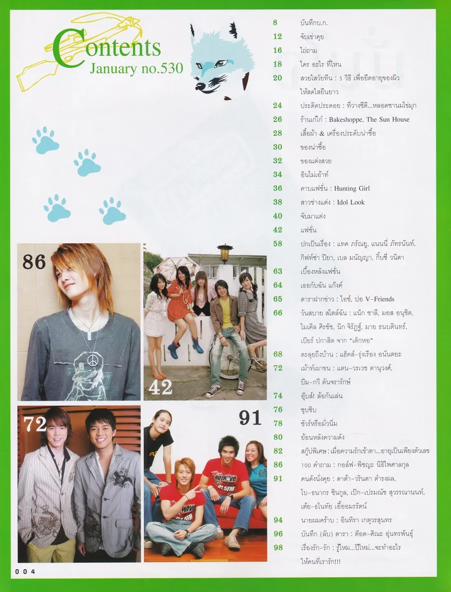 (วันวาน) แทค ภรัณยู & เกิร์ลลี่ เบอร์รี่ @ นิตยสาร เธอกับฉัน ปีที่ 23 ฉบับที่ 530 มกราคม 2549