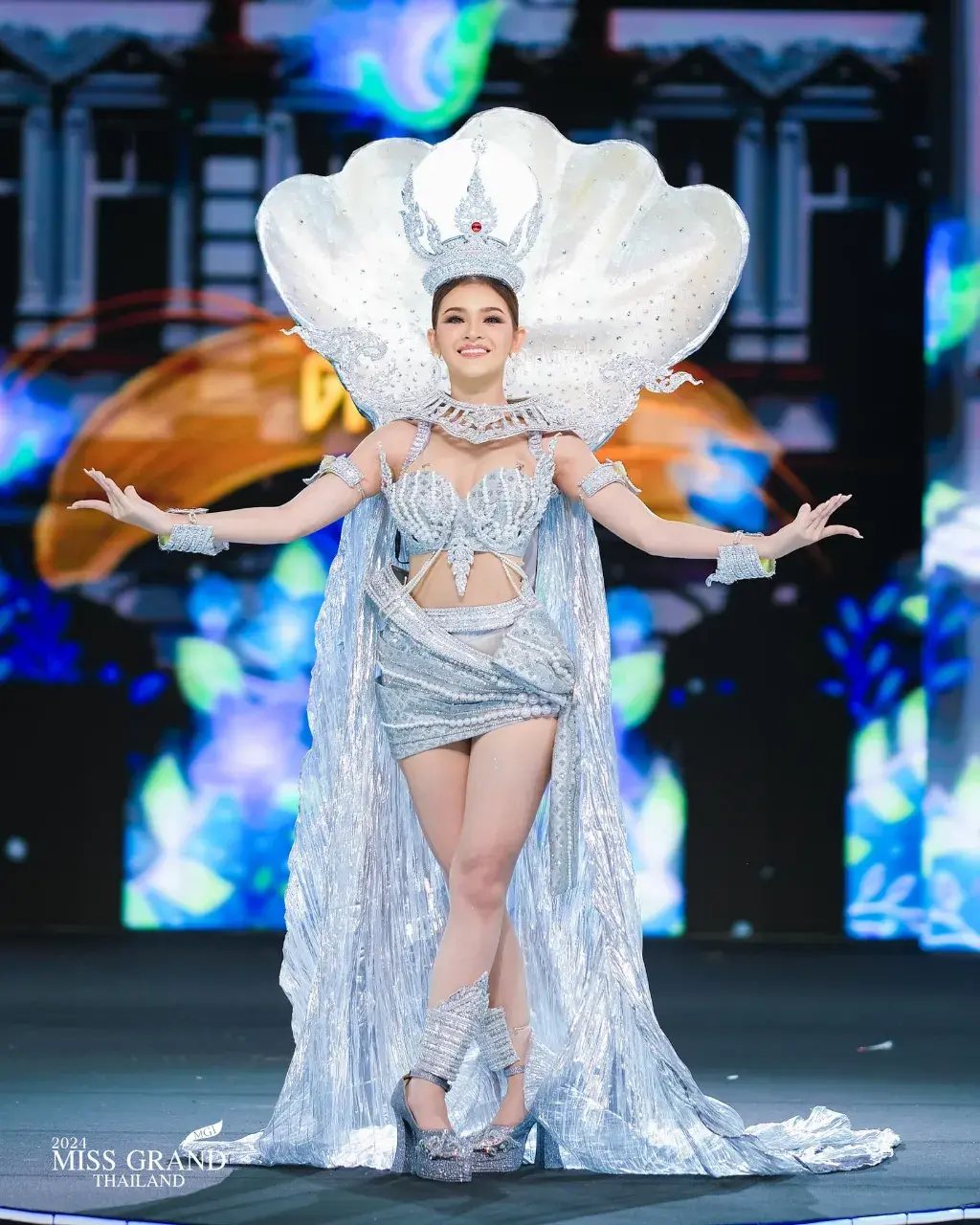 MGT15 #มิสแกรนด์ตรัง นอล์รี่ นริสา ยี่สุ้น  ชุด PEARL PHUKET อัญมณีท้องทะเลไทย