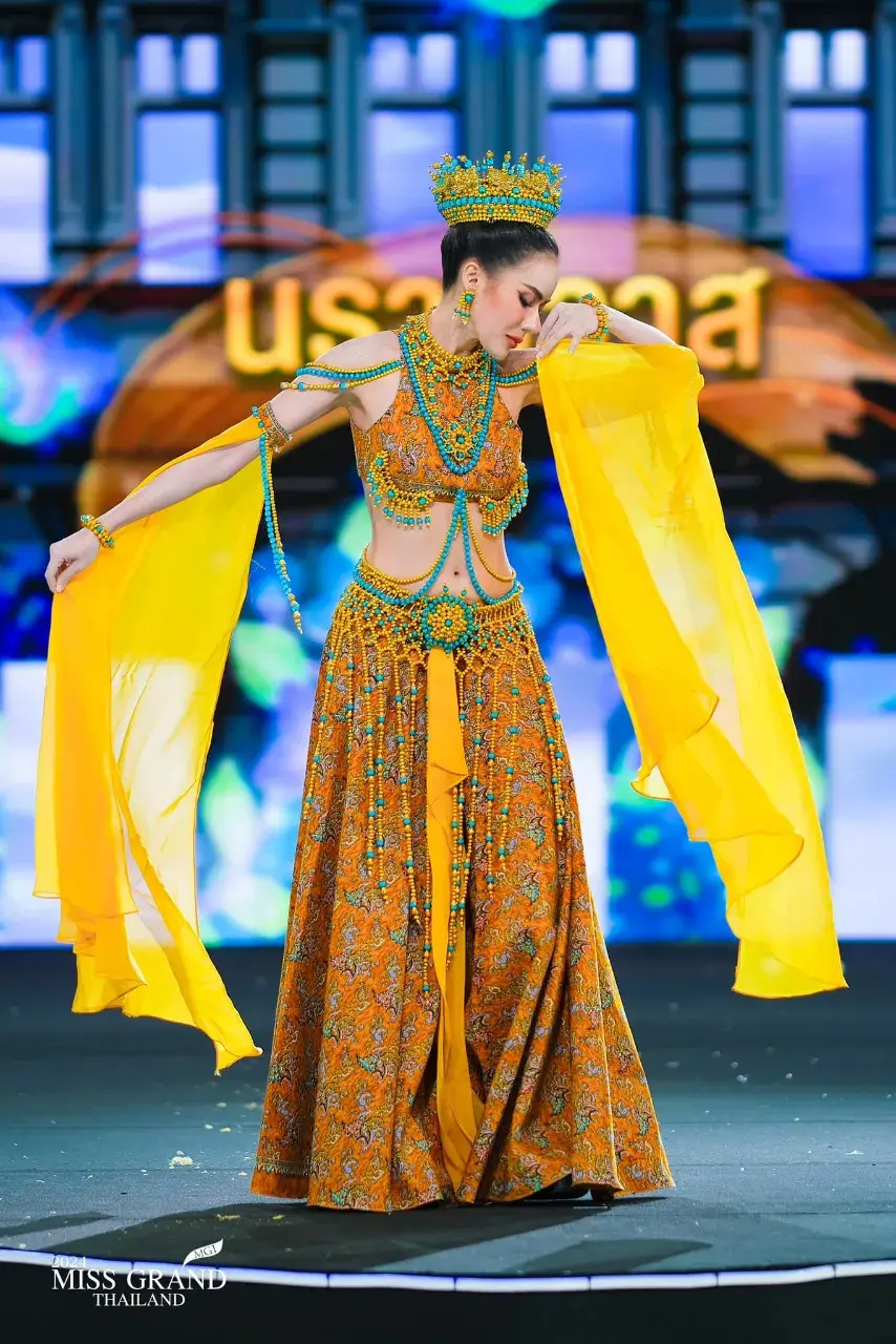 MGT25 #มิสแกรนด์นราธิวาส ใบเตย ศรัณย์รัชต์ กาญจนเสถียร  ชุด พระนางเลือดขาว มัสสุหรี