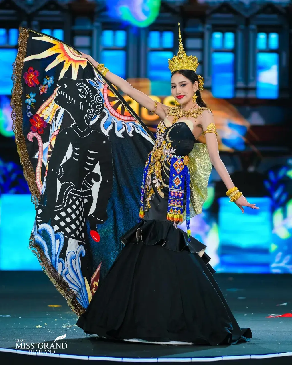 MGT47 #มิสแกรนด์ยโสธร มีน อทิตติยา ปรีญาธนสกุล  ชุด อารยธรรมสู่แดนใต้