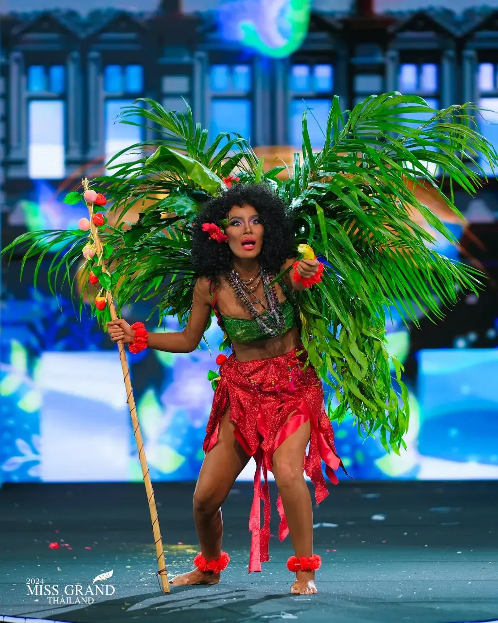 MGT56 #มิสแกรนด์ศรีสะเกษ น้อง กฤษฎาภรณ์ นาใคร  ชุด มานิ ความมหัศจรรย์ของชาติพันธุ์ใต้