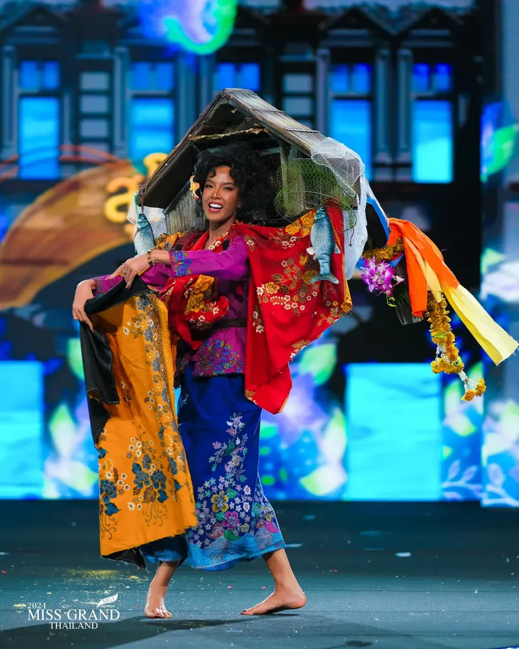 MGT66 #มิสแกรนด์สุโขทัย มิ้นท์ ลพัฎร์ฐิดา คงกระพันธ์  ชุด อูรักลาโว้ย วิถีแห่งทะเล