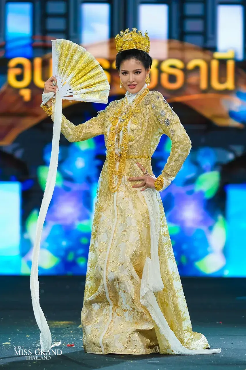 MGT76 #มิสแกรนด์อุบลราชธานี มีน ปฏิมาภรณ์ ขยันชม  ชุด Renaissance of the South