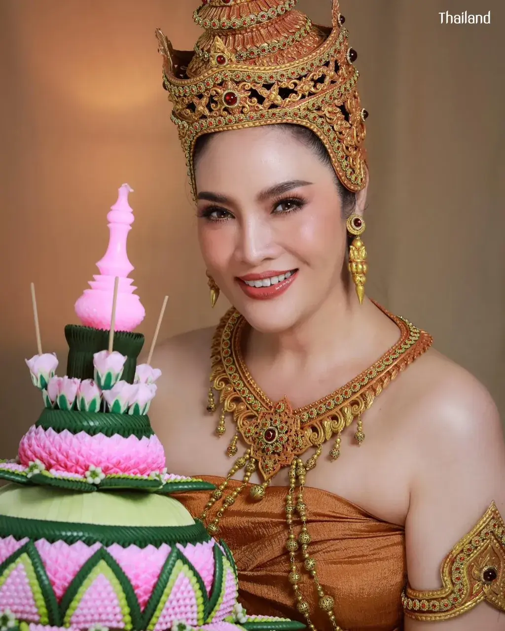 Ornanong Panyawong in Loy Krathong Festival 🇹🇭