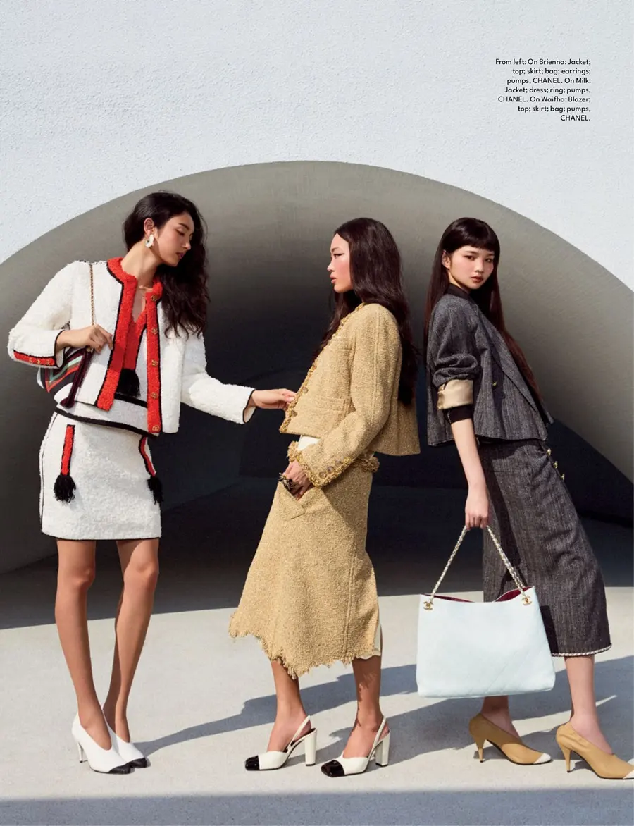 บรีน่า-นภัสนันท์, มิลค์-ณัฐรชา & ว่ายฟ้า-ชนิตสิริ @ Harper's BAZAAR Singapore March 2026
