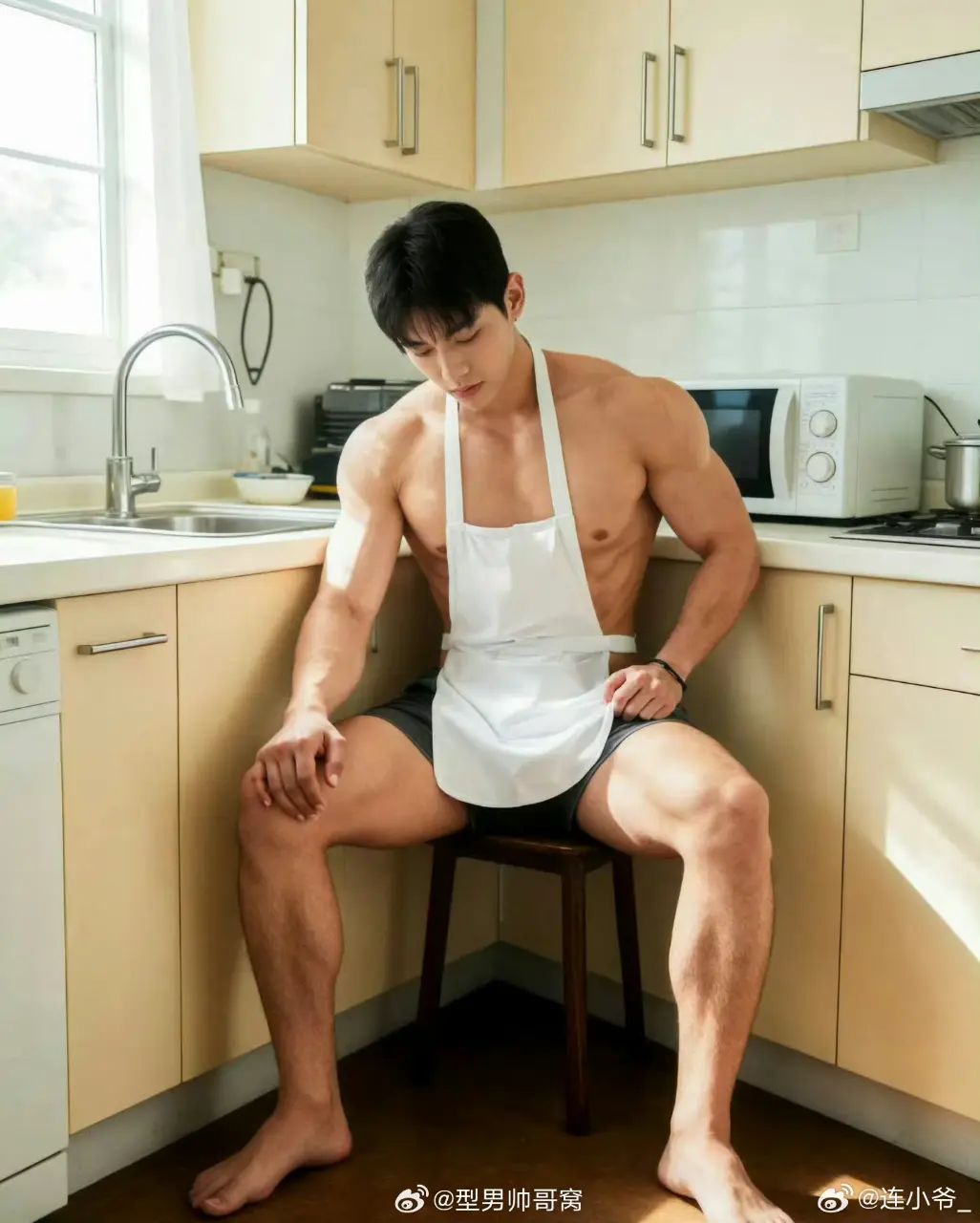 Cute Guy : @连小爷_