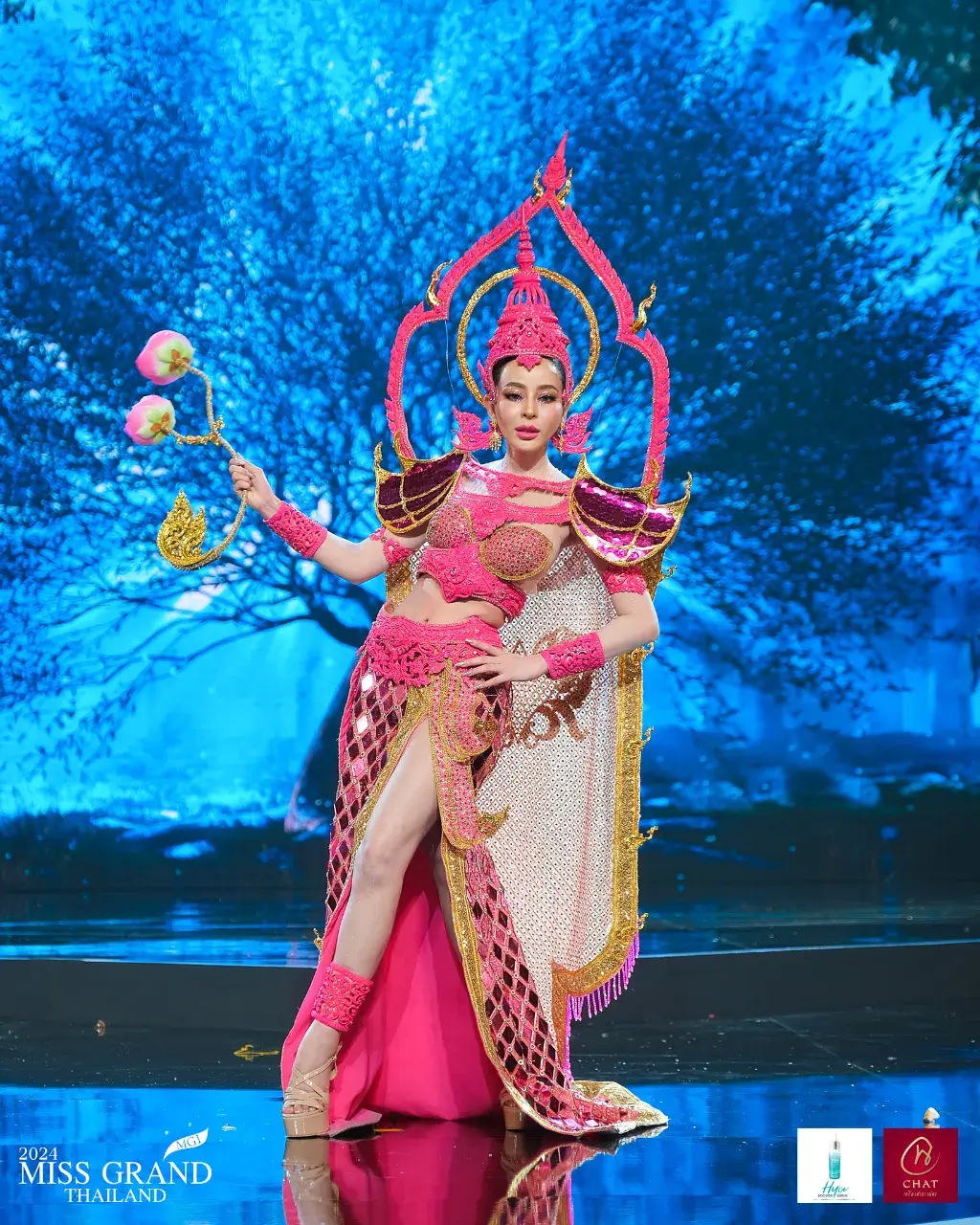 MGT24 #มิสแกรนด์นนทบุรี ดีไซน์ จิราพร ฤทธิ์อักษร  ชุด นพบูชาจิตศรัทธาวัดเพลง