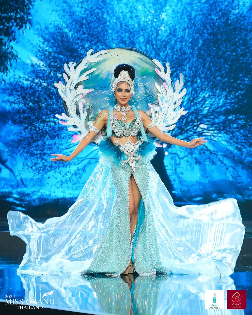 MGT30 #มิสแกรนด์ประจวบคีรีขันธ์ ปลายฟ้า ปลายฟ้า ทองดอนพุ่ม  ชุด Queen of the undersea ราชินีแห่งใต้ท้องทะเล