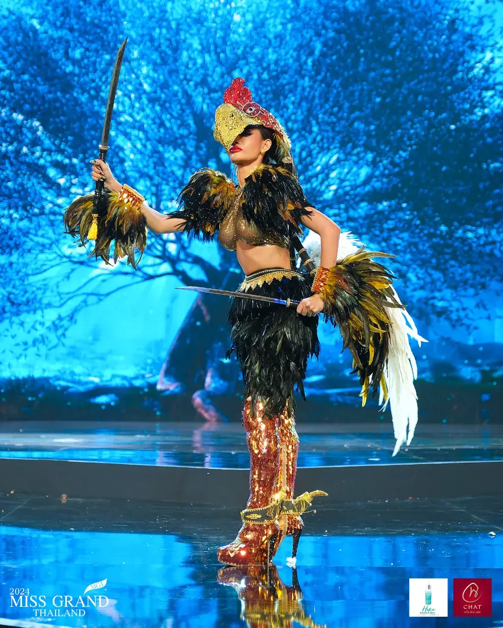 MGT38 #มิสแกรนด์พิษณุโลก ตั๊ก ชุติมณฑน์ สังข์ศรีอินทร์  ชุด นักรบสาวเหลืองหางขาวแห่งสองแคว