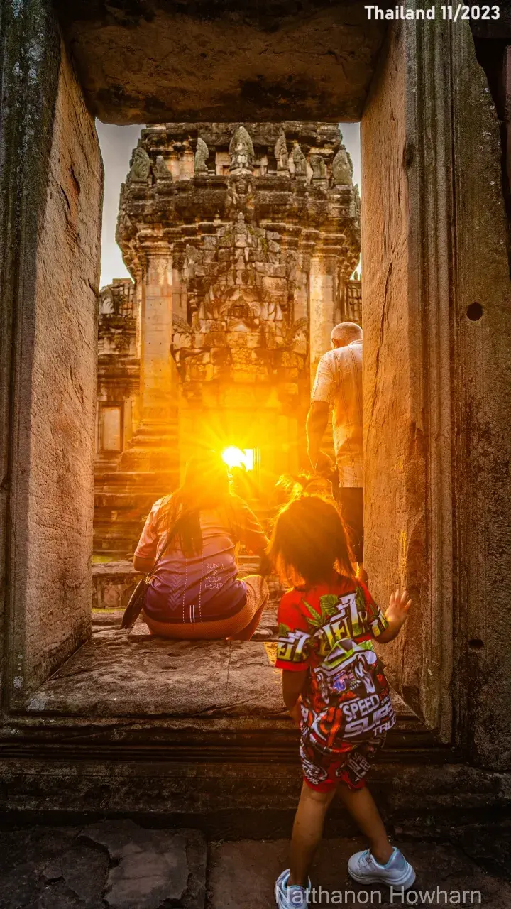 Sunset at Phimai Thai Temple 🇹🇭