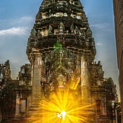 Sunset at Phimai Thai Temple 🇹🇭