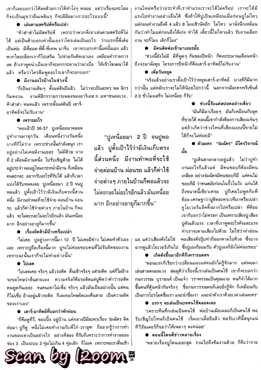 (วันวาน) ปู กนกวรรณ @ นิตยสาร ชีวิตชีวา ปีที่ 3 ฉบับที่ 71 ธันวาคม 2538