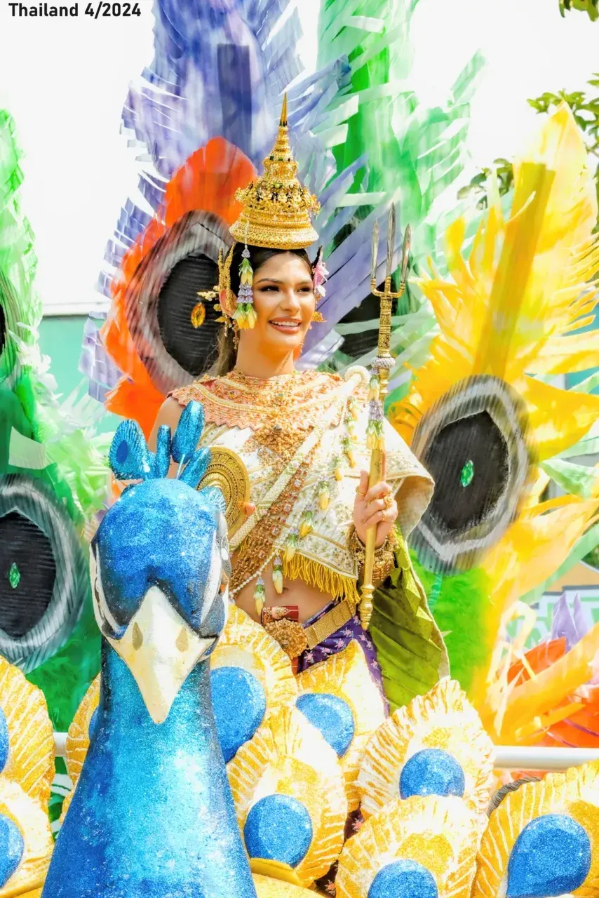 Sheynnis Palacios as Mahothorn Devi Thai Songkran Goddess 2024 🇹🇭
