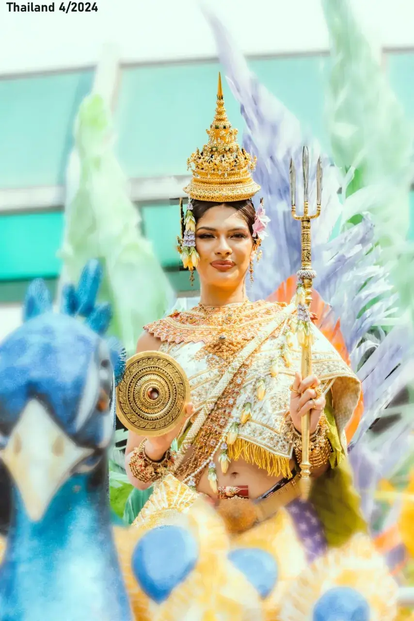 Sheynnis Palacios as Mahothorn Devi Thai Songkran Goddess 2024 🇹🇭
