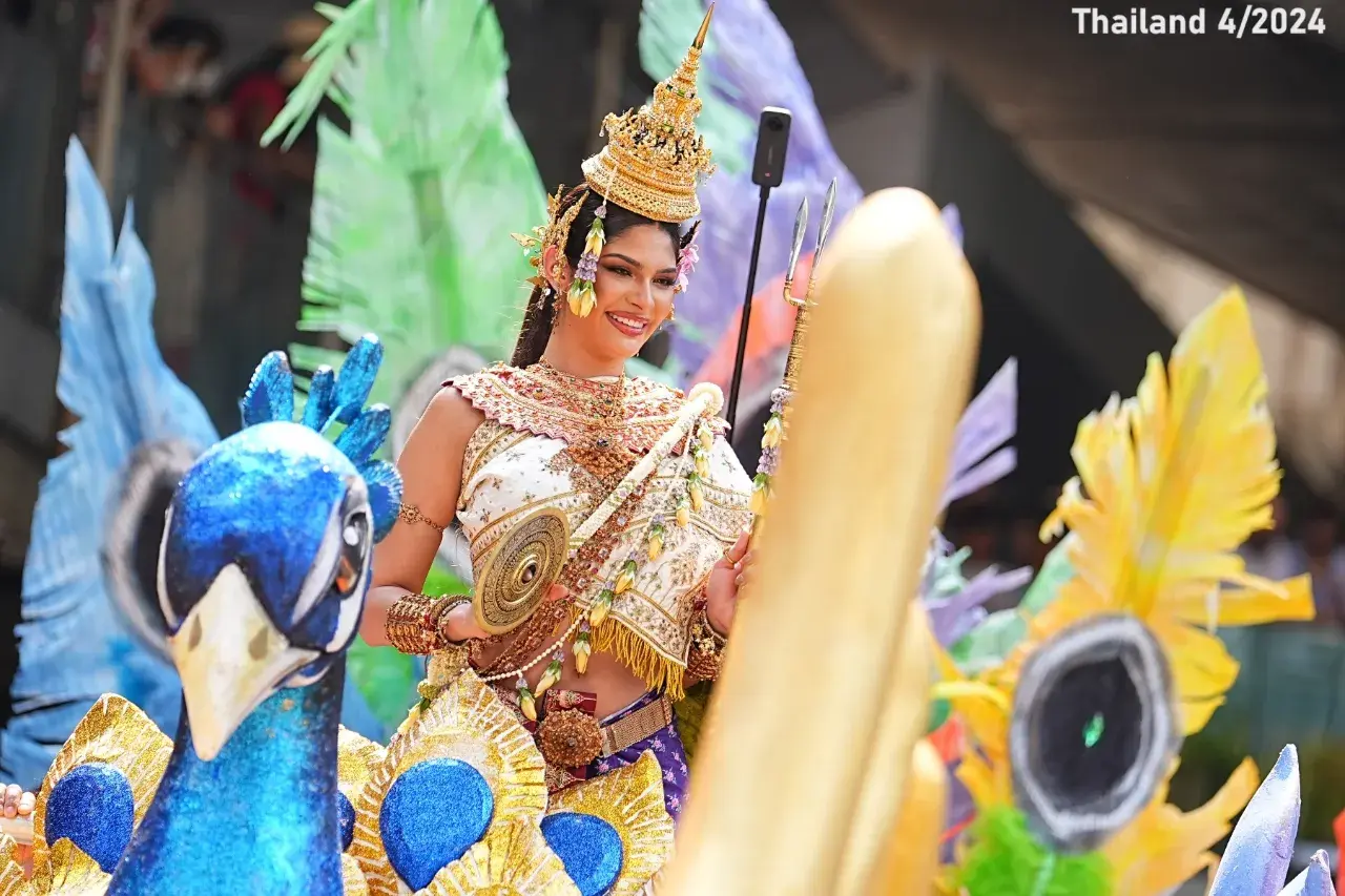 Sheynnis Palacios as Mahothorn Devi Thai Songkran Goddess 2024 🇹🇭