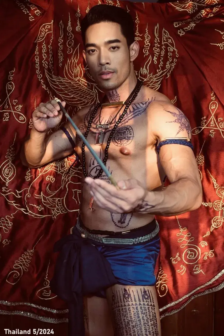 Joe Chonlawit and Thai Sak Yant Costume 🇹🇭
