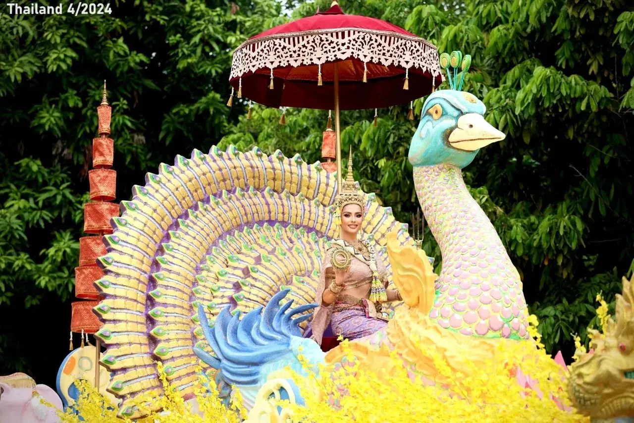 Anntonia Porsild as Mahothorn Devi Songkran Goddess 2024 🇹🇭