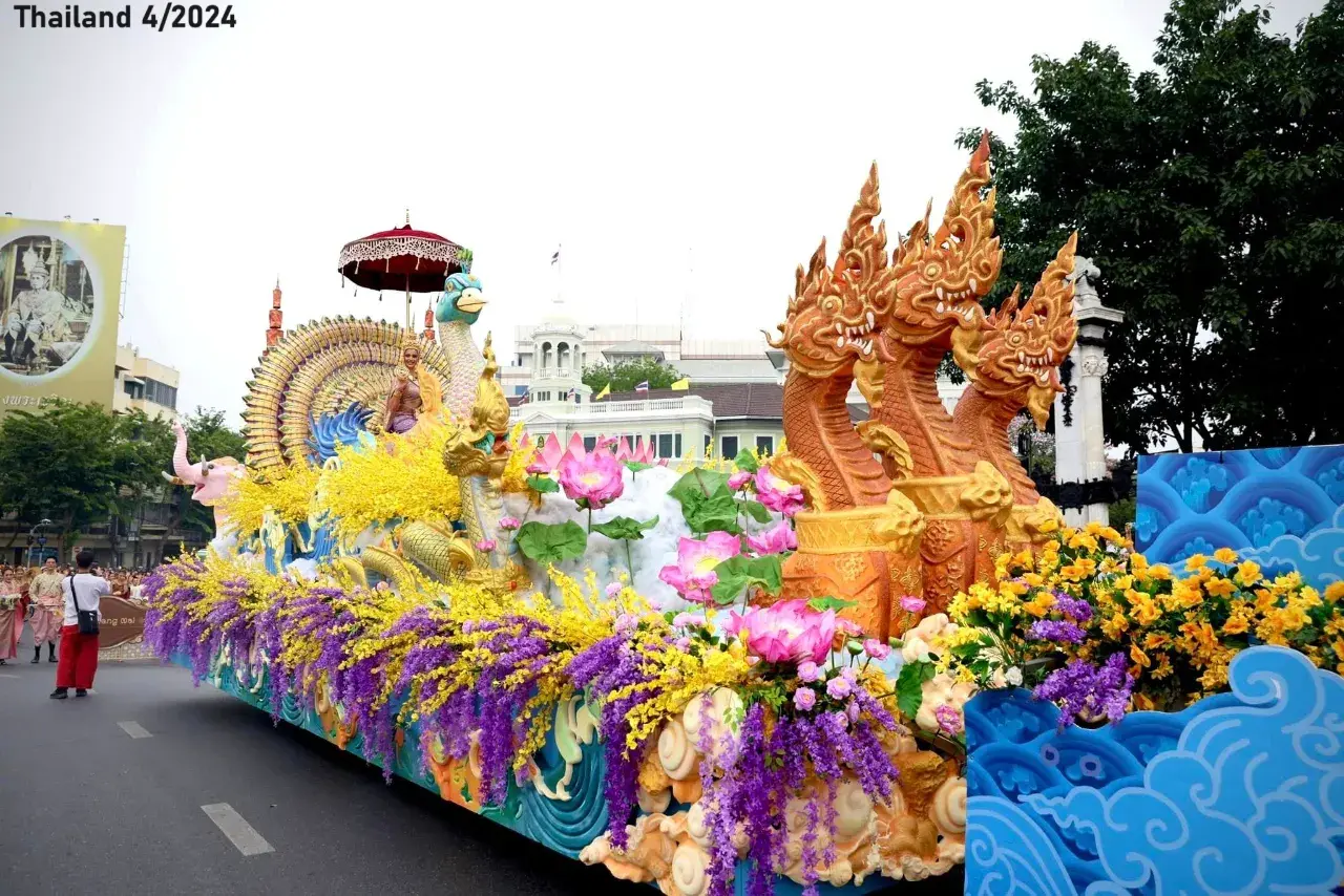 Anntonia Porsild as Mahothorn Devi Songkran Goddess 2024 🇹🇭