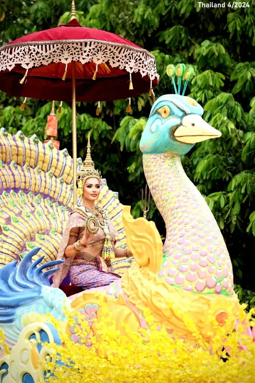 Anntonia Porsild as Mahothorn Devi Songkran Goddess 2024 🇹🇭