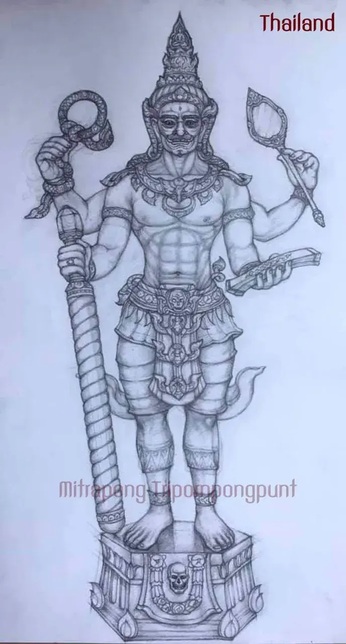 The Sketch of Thao Chatulokban by Thai Artist 🇹🇭
