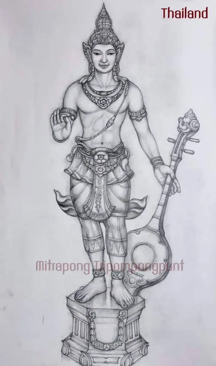 The Sketch of Thao Chatulokban by Thai Artist 🇹🇭