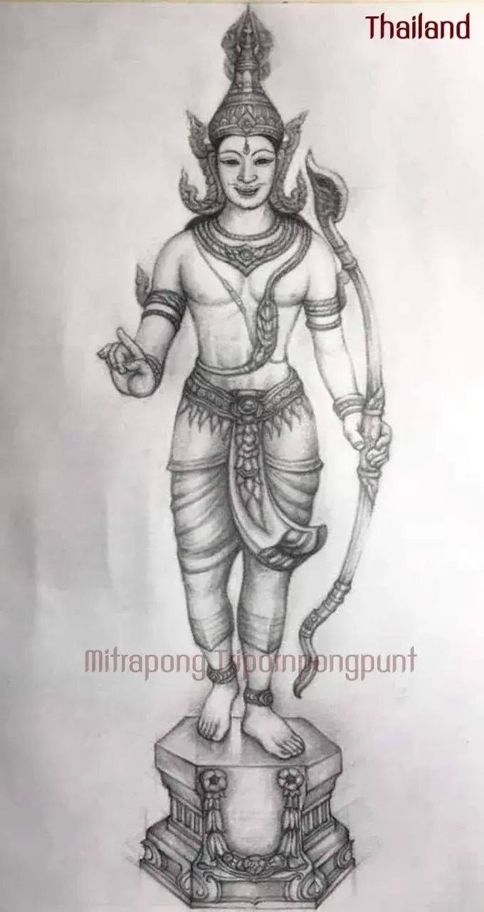 The Sketch of Thao Chatulokban by Thai Artist 🇹🇭