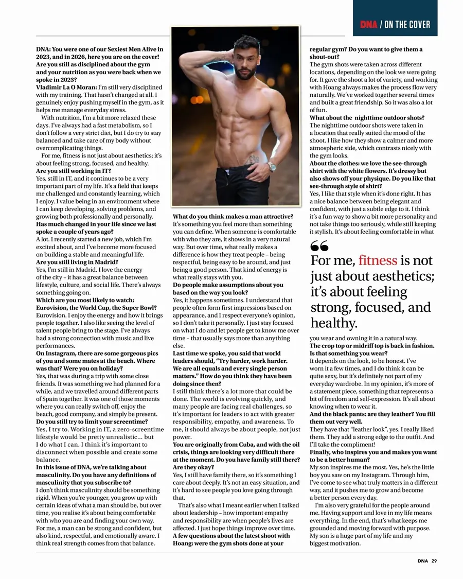 Vladimir La O Moran @ DNA Magazine issue 316 May 2026