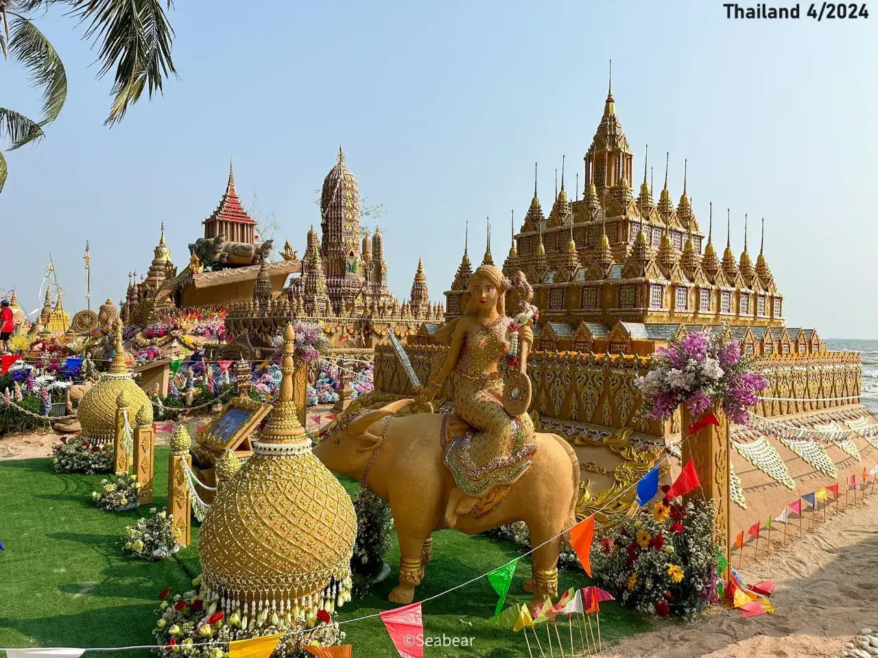 Sand Pagodas at Wan Lai Festival 2024 🇹🇭