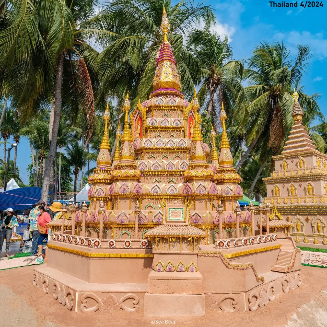 Sand Pagodas at Wan Lai Festival 2024 🇹🇭