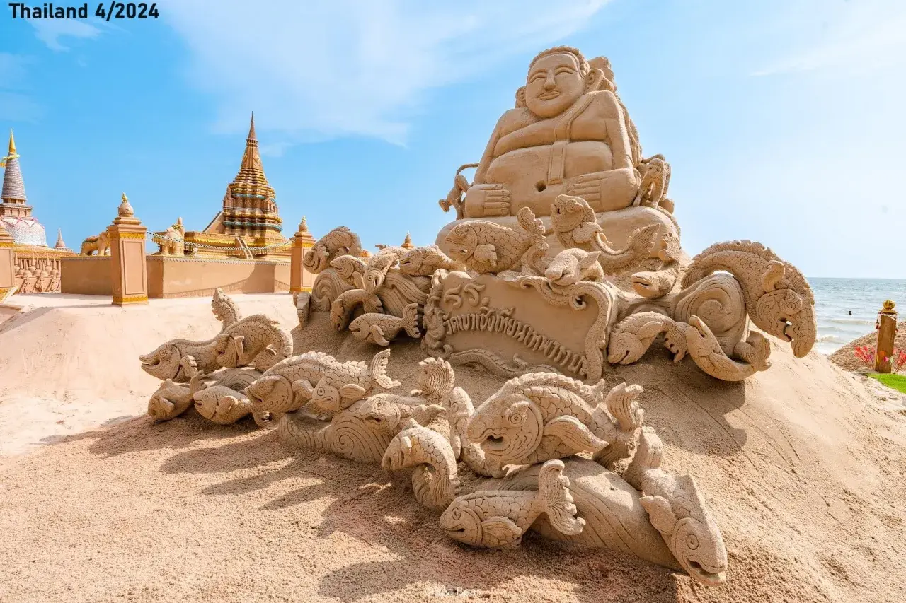 Sand Pagodas at Wan Lai Festival 2024 🇹🇭