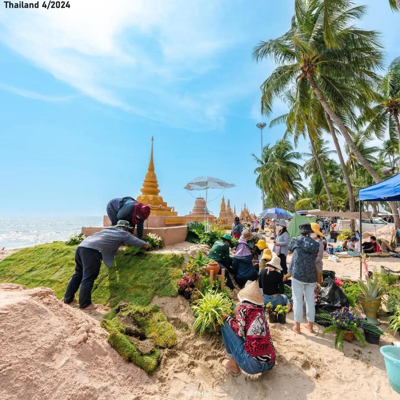 Sand Pagodas at Wan Lai Festival 2024 🇹🇭
