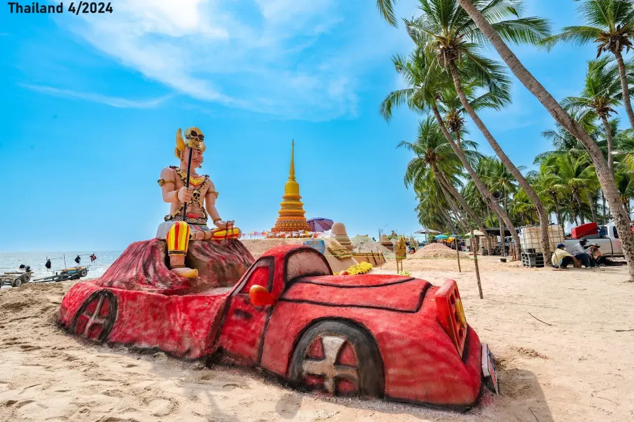 Sand Pagodas at Wan Lai Festival 2024 🇹🇭