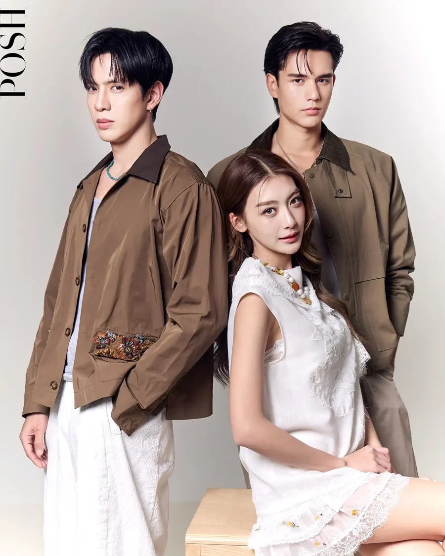 ฟิล์ม ธนภัทร,เทศน์ ไมรอน & เพิร์ธ วีริณฐ์ศรา @ POSH Magazine Thailand