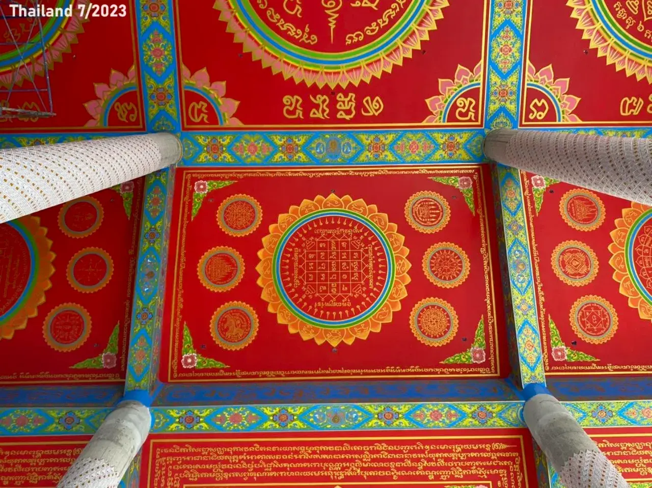 Thai Yantras on the Ceiling 🇹🇭