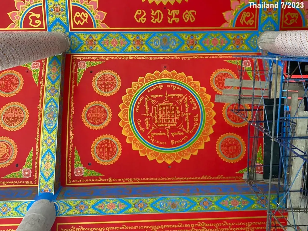 Thai Yantras on the Ceiling 🇹🇭