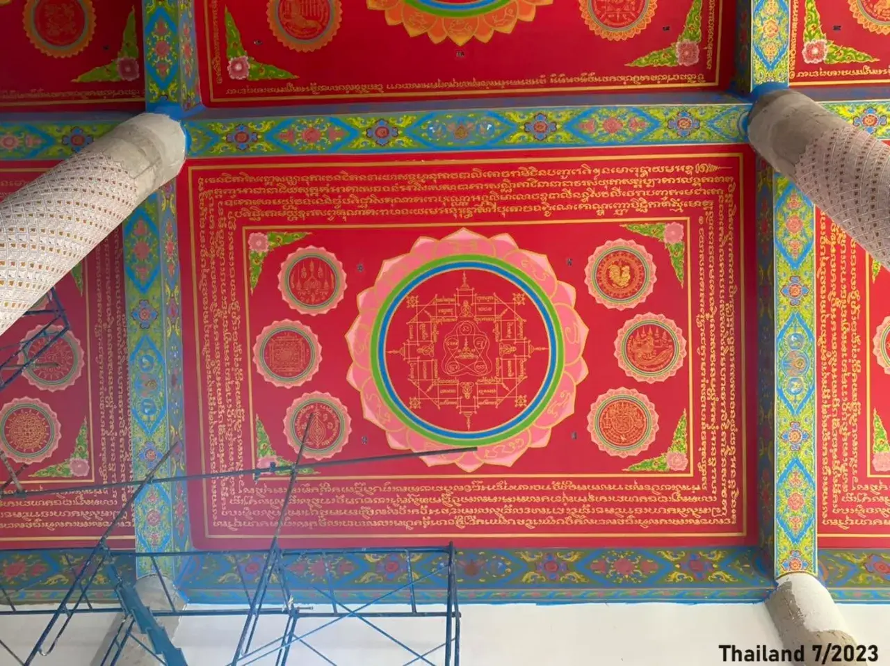 Thai Yantras on the Ceiling 🇹🇭