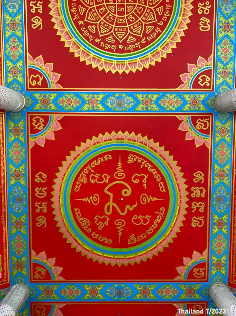 Thai Yantras on the Ceiling 🇹🇭