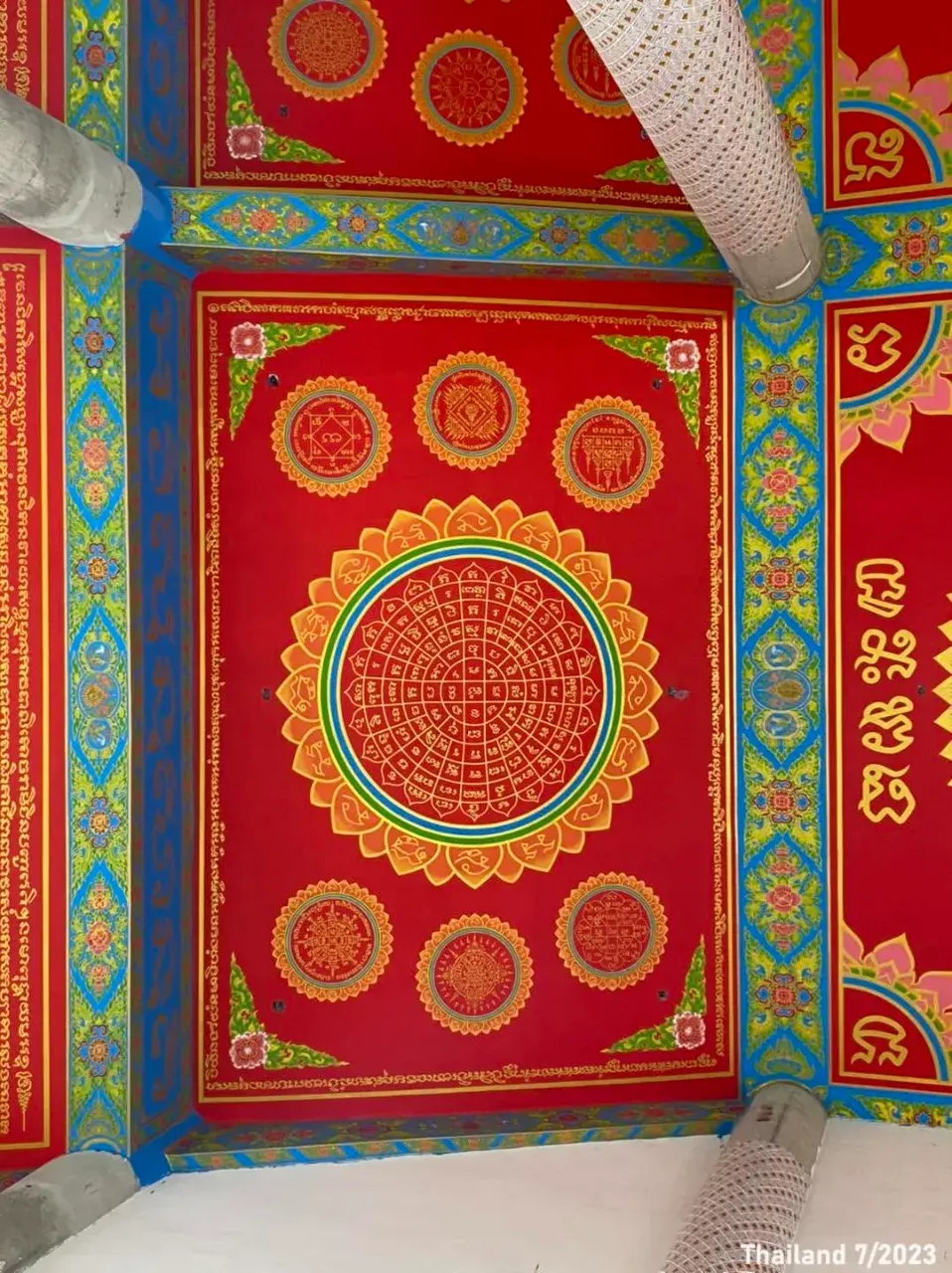 Thai Yantras on the Ceiling 🇹🇭