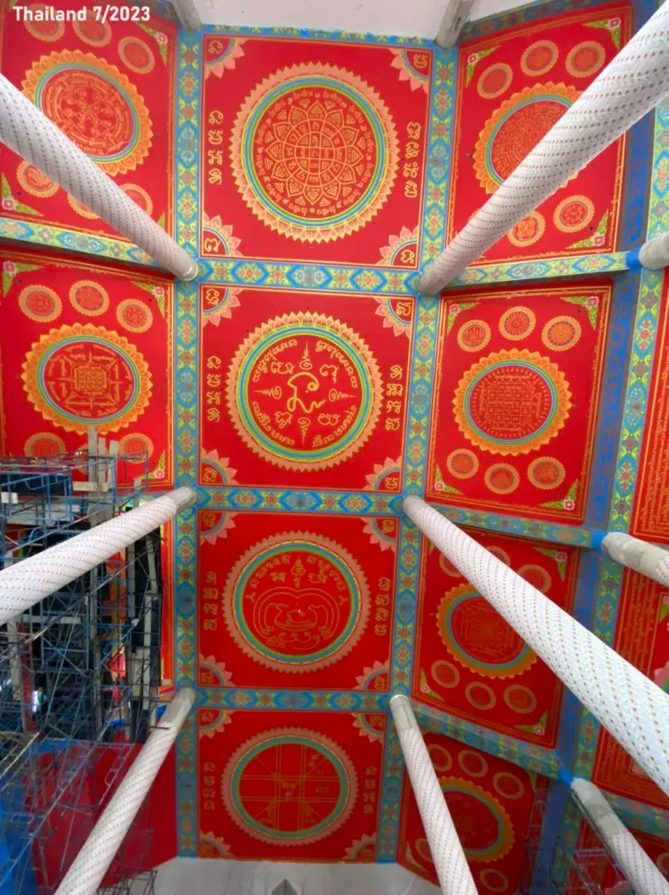 Thai Yantras on the Ceiling 🇹🇭