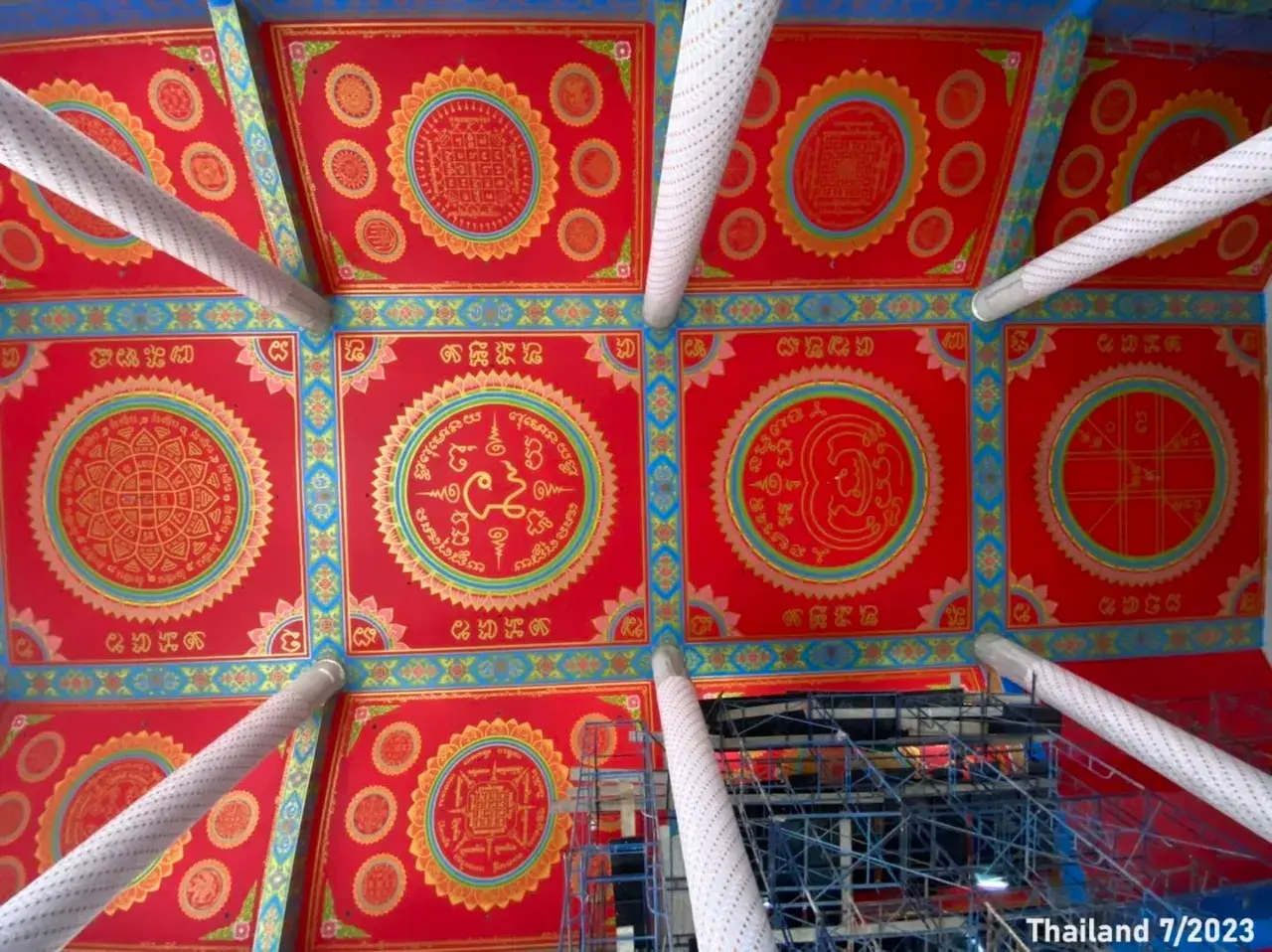 Thai Yantras on the Ceiling 🇹🇭