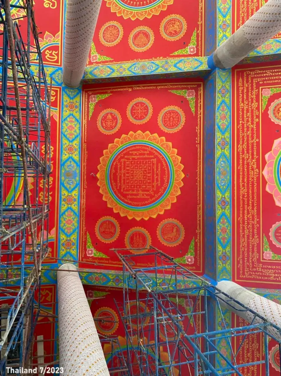 Thai Yantras on the Ceiling 🇹🇭