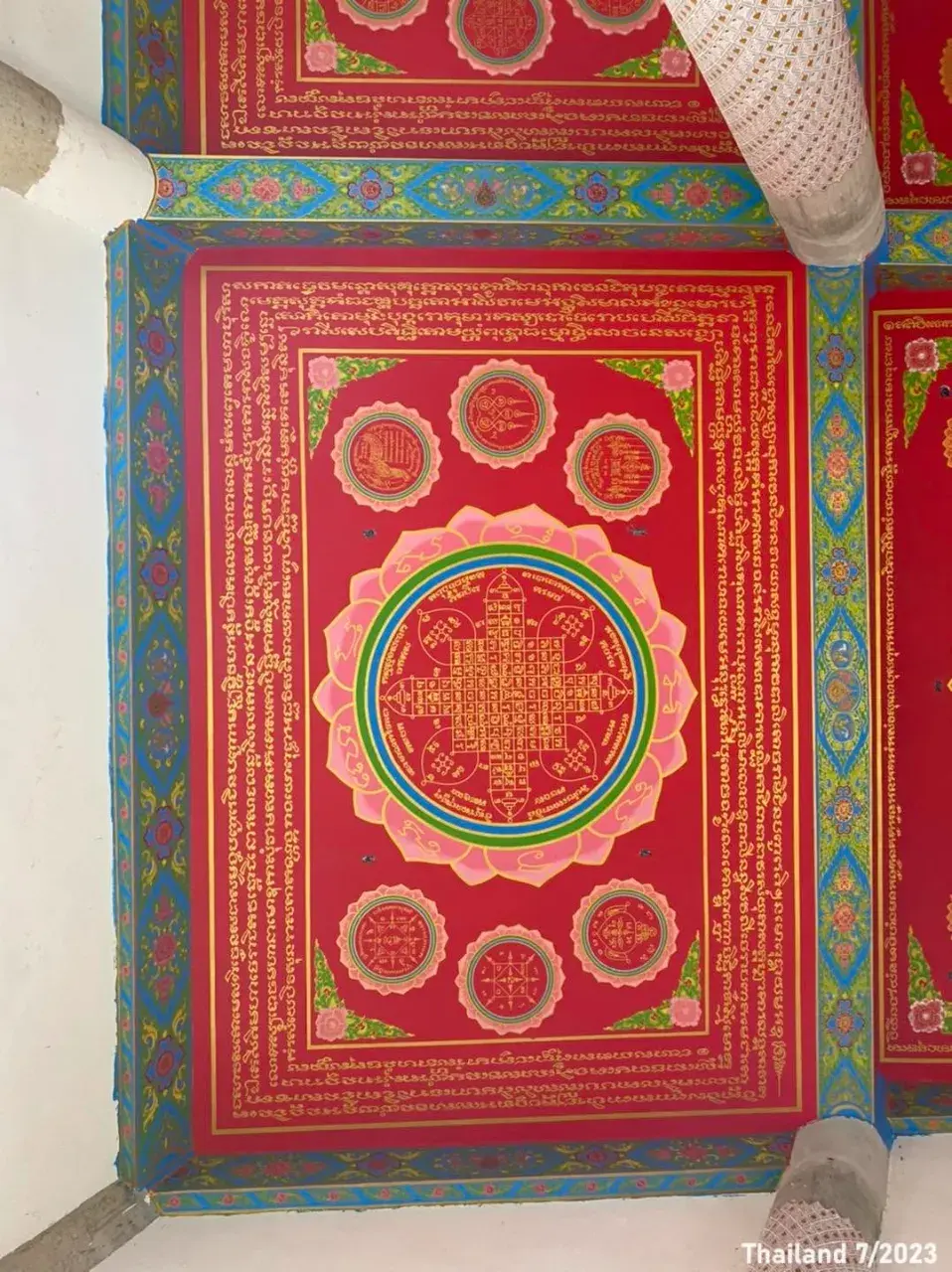 Thai Yantras on the Ceiling 🇹🇭