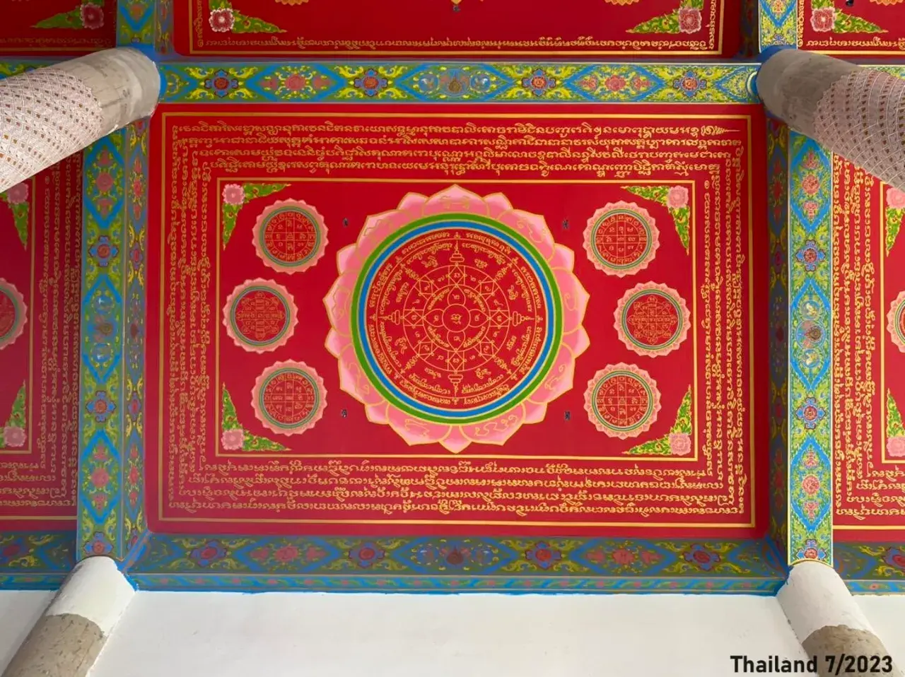 Thai Yantras on the Ceiling 🇹🇭