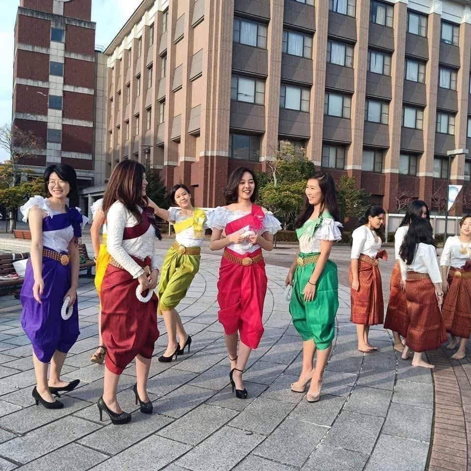 original Cambodian traditional dress.
