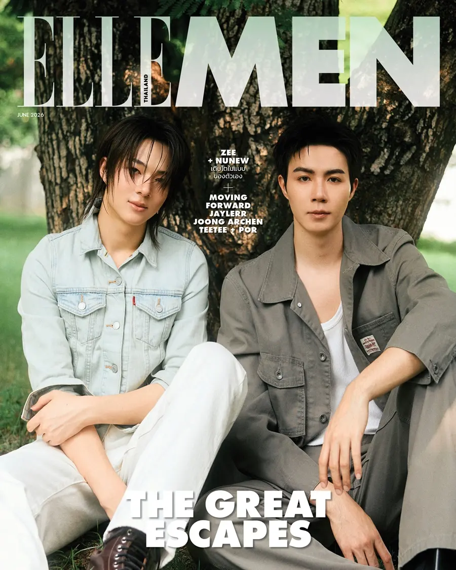 ซี-พฤกษ์ & นุนิว-ชวรินทร์ @ ELLE MEN Thailand June 2026