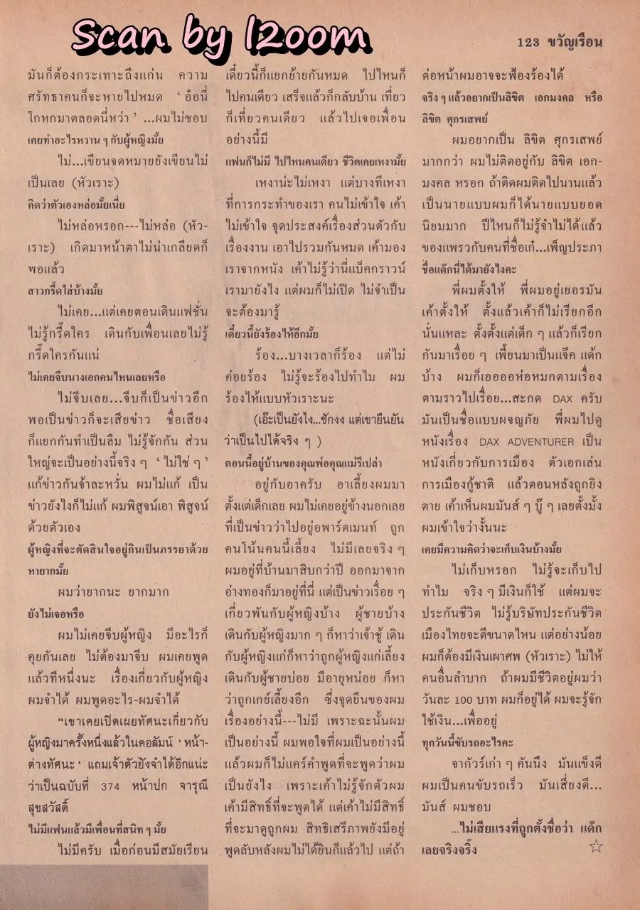 (วันวาน) เบญจวรรณ ศรีละพันธ์ @ นิตยสาร ขวัญเรือน ปีที่ 20 ฉบับที่ 388 ปักษ์แรก กุมภาพันธ์ 2531